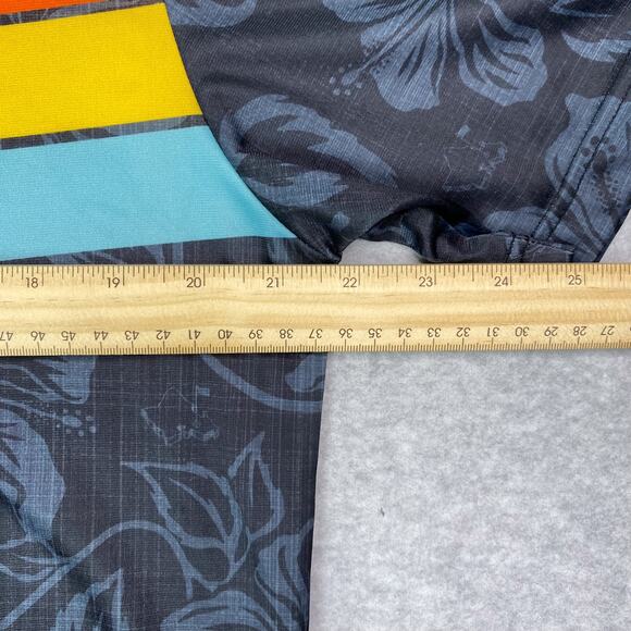 Oahu Golf OGA Mens M Polo Shirt Hibiscus All Over Print - Picture 7 of 13